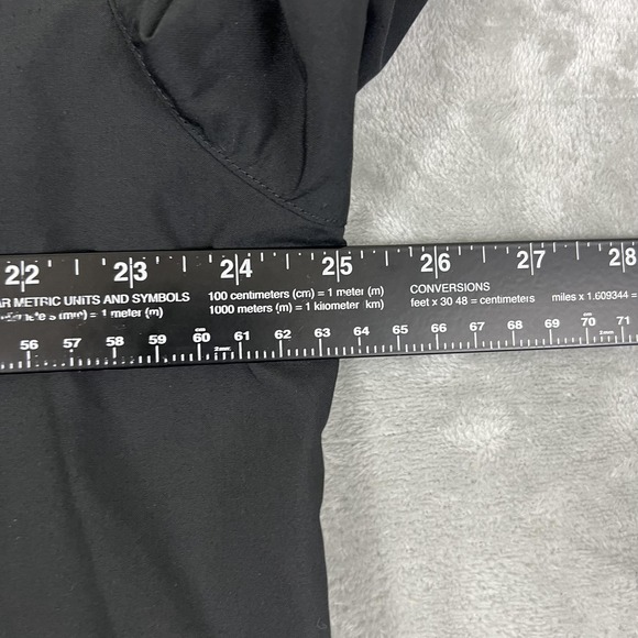 Dior Makeup Jacket Mens Large Black Hooded Half Zip Pullover Windbreaker Anorak - Picture 8 of 13